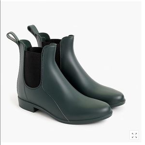 J. Crew Mercantile Chelsea Rain Boots in Savannah Green LIKE NEW